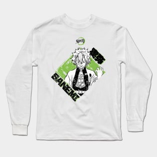 DEMON SLAYER: SANEMI SHINAZUGAWA (GRUNGE STYLE) Long Sleeve T-Shirt